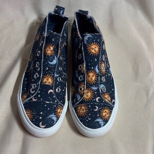 Corkys Navy Sun and Moon Sneakers